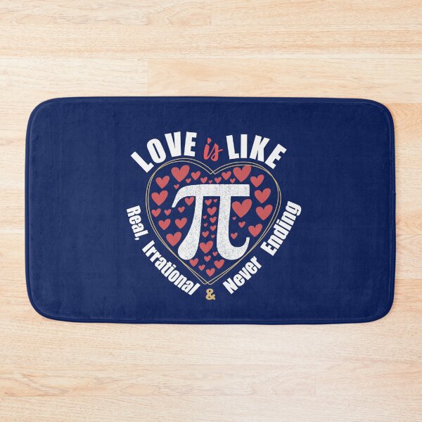 Item preview, Love is Like Pi Real Irrational and Never Ending Funny Math Lover Valentines Day Gift  designed and sold by alenaz.