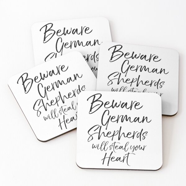 Item preview, Beward German Shepherds Will Steal Your Heart Dog Quote designed and sold by TNDesignStudio.