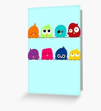 Birds on a Wire Greeting Card