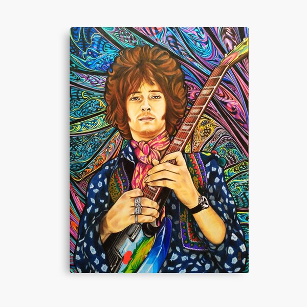 Art print poster canvas George Harrison and Eric Clapton Performing 