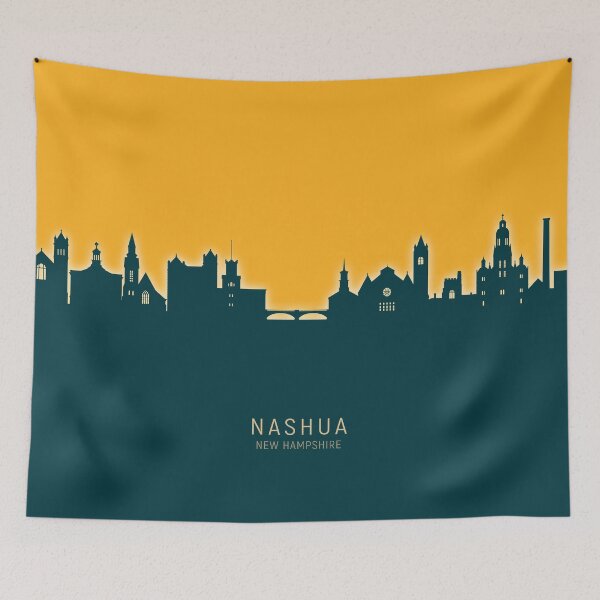 Item preview, Nashua New Hampshire Skyline designed and sold by ArtPrints.