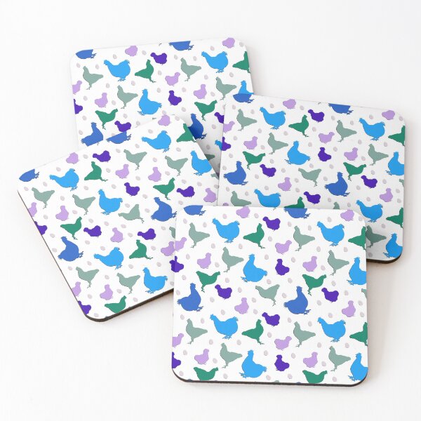 Item preview, Pastel Papercut Chickens designed and sold by StandoutSilkies.