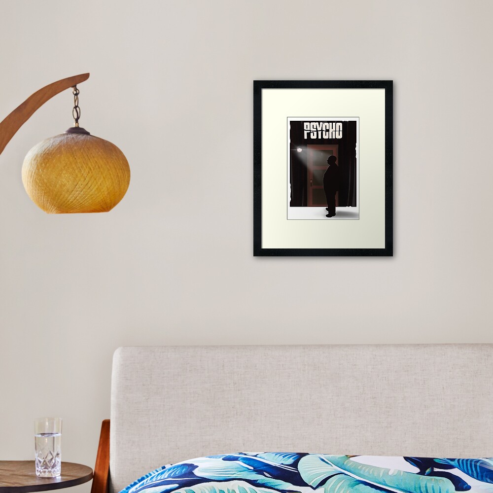 Hitchcock's Psycho Framed Art Print