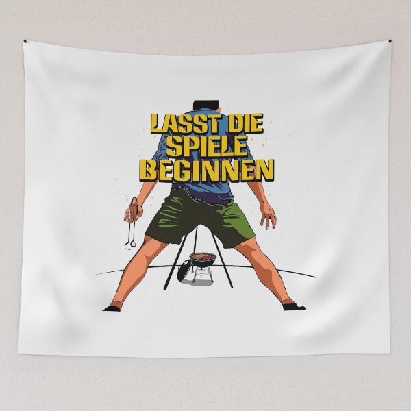 Item preview, LET THE GAMES BEGIN GRILL SEASON SHIRT DESIGN designed and sold by gideonm.