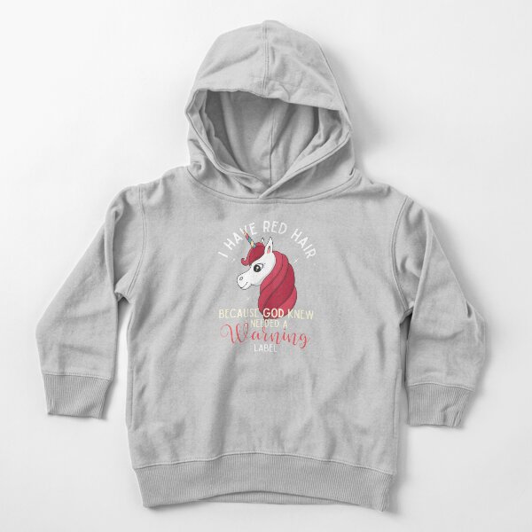 Item preview, I have red hair because God knew I need a warning label unicorn cute funny redhead humor gift  designed and sold by alenaz.