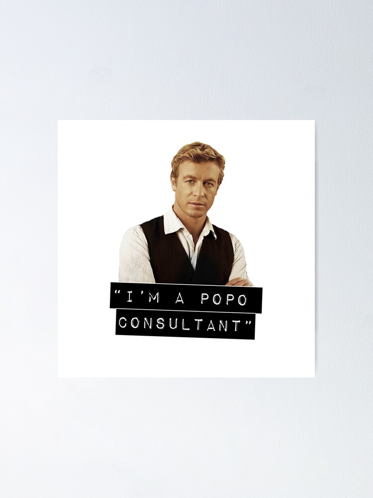 Poster Le Mentaliste Citation De Patrick Jane Par Bellaraven Redbubble