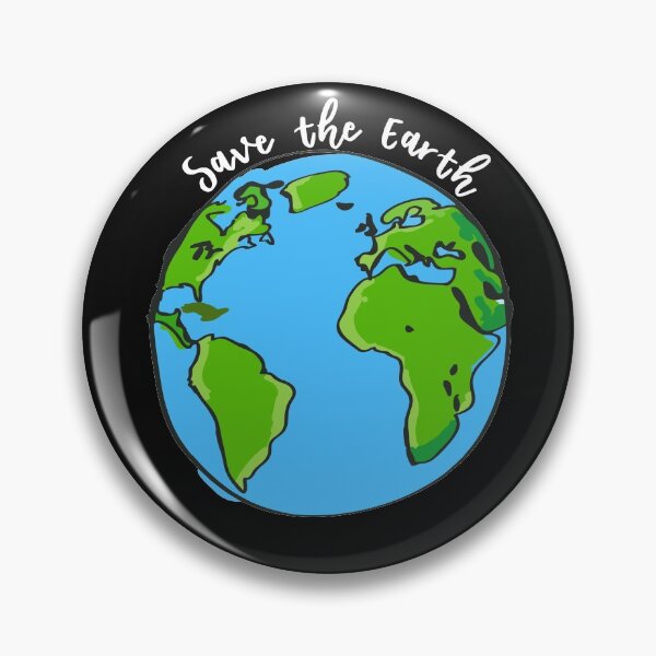 Item preview, Save The Planet Earth cartoon style graphic Earth Day Awareness  designed and sold by alenaz.