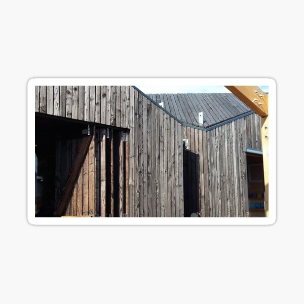 Wooden shack - near Falkirk, Scotland Sticker