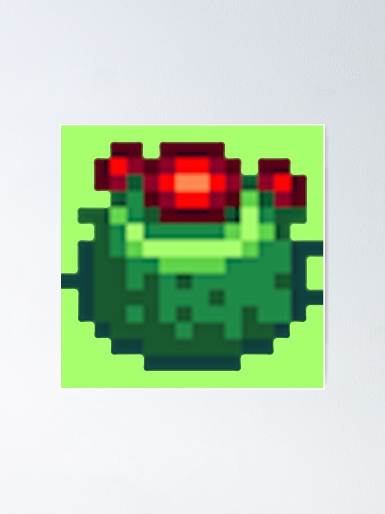 "Stardew Valley Pixel Cactus Fruit" Poster for Sale by edevyor Redbubble