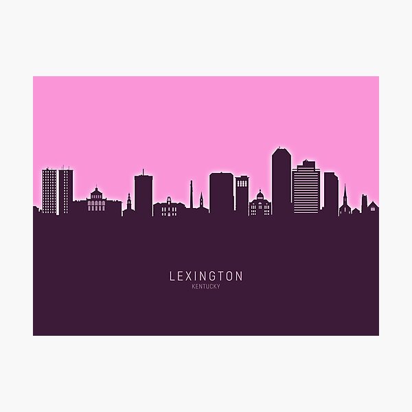Item preview, Lexington Kentucky Skyline designed and sold by ArtPrints.