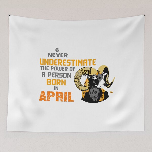 Item preview, aries Never Underestimate a person born in april bull shirt designed and sold by gideonm.