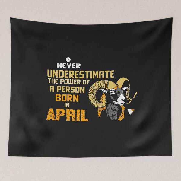 Item preview, aries Never Underestimate a person born in april bull shirt designed and sold by gideonm.