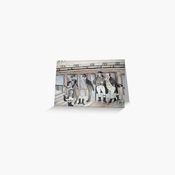 Mr pickwick and friends Greeting Card