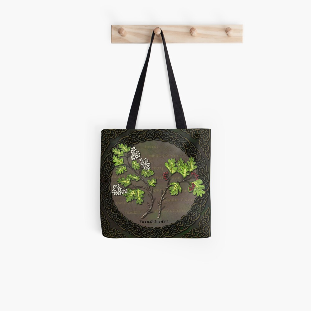 Celtic Hawthorn Tote Bag