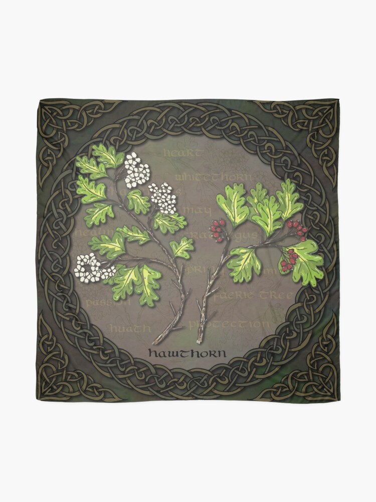 Alternate view of Celtic Hawthorn Scarf