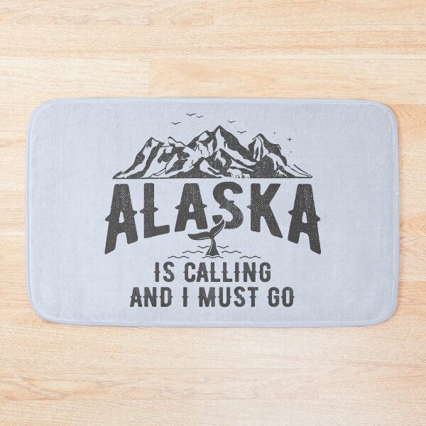 Item preview, Alaska is Calling and I Must Go Mountains Landscape Funny Traveling Quote  designed and sold by alenaz.