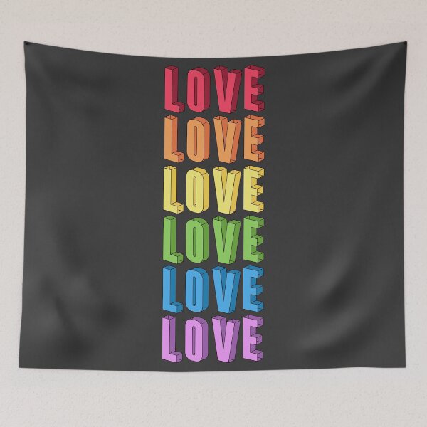 Item preview, LOVE Pride Flag  designed and sold by noveltiko.