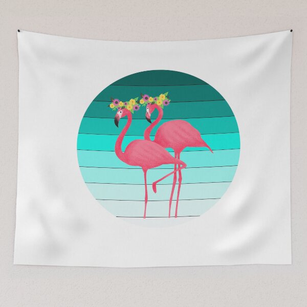 Item preview, flamingo couple vintage designed and sold by Babmk.