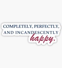 Happy - Pride & Prejudice Sticker