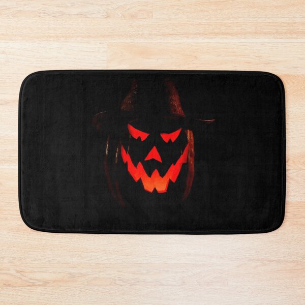 Item preview, Evil Pumpkin in Hat - Spooky Smiling Pumpkin Face Halloween Gift designed and sold by r-silver.