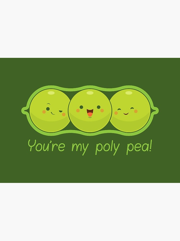 Thumbnail 2 of 2, Greeting Card, Poly Peas designed and sold by penandkink.