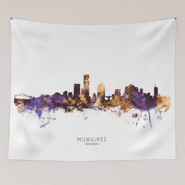 Item preview, Milwaukee Wisconsin Skyline designed and sold by ArtPrints.