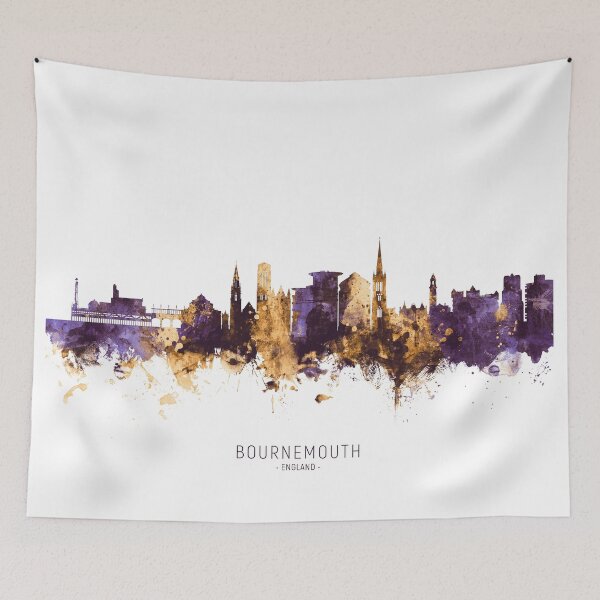 Item preview, Bournemouth England Skyline designed and sold by ArtPrints.