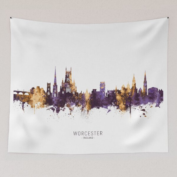 Item preview, Worcester England Skyline designed and sold by ArtPrints.