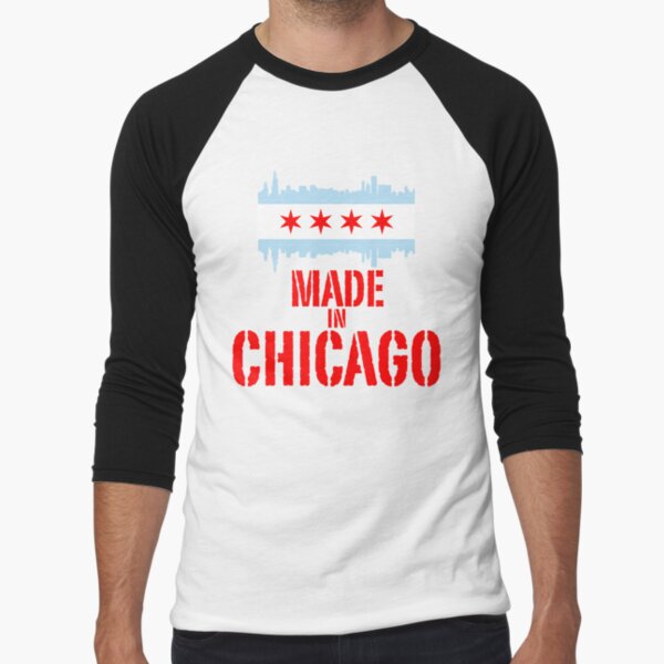 Made in Chicago Baseball ¾ Sleeve T-Shirt