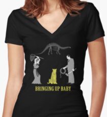 Bringing Up Baby Shirt Women's Fitted V-Neck T-Shirt