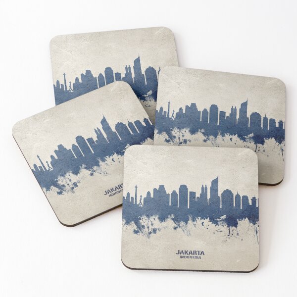 Item preview, Jakarta Skyline Indonesia designed and sold by ArtPrints.