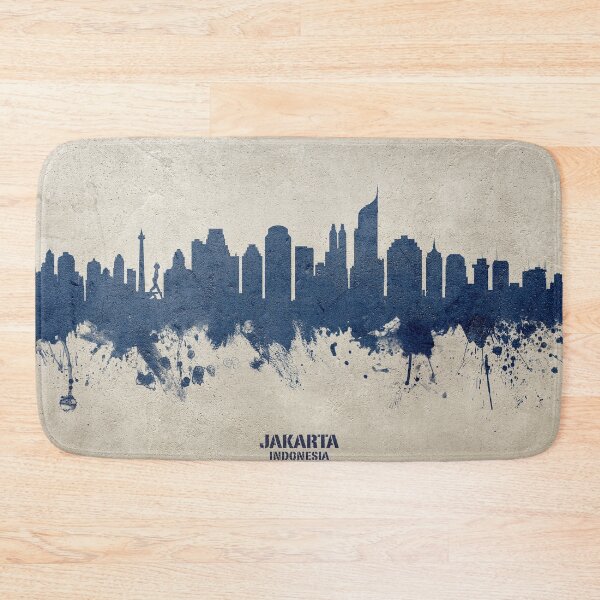 Item preview, Jakarta Skyline Indonesia designed and sold by ArtPrints.