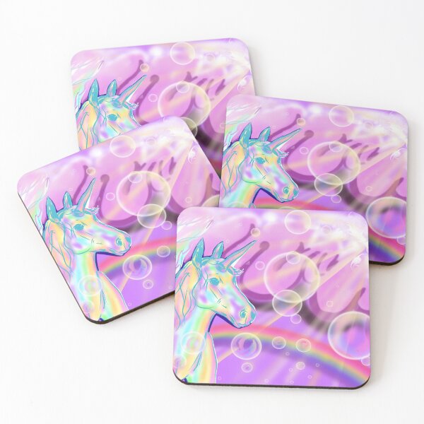 Item preview, Unicorn, rainbow and bubbles designed and sold by fizzpoplol.