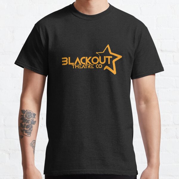 Blackout Theatre Company Logo (Gold Print) Classic T-Shirt