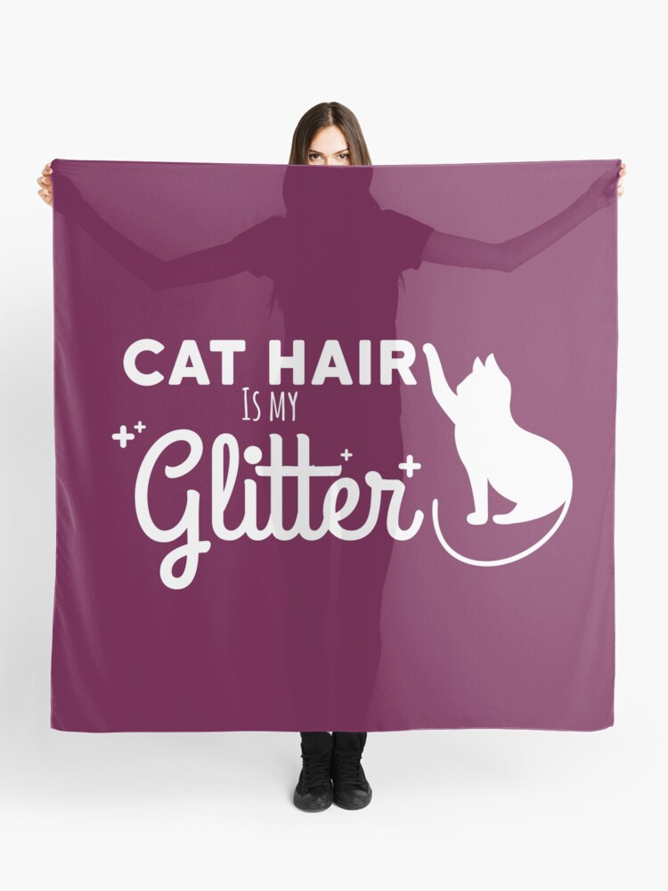 cat hair scarf