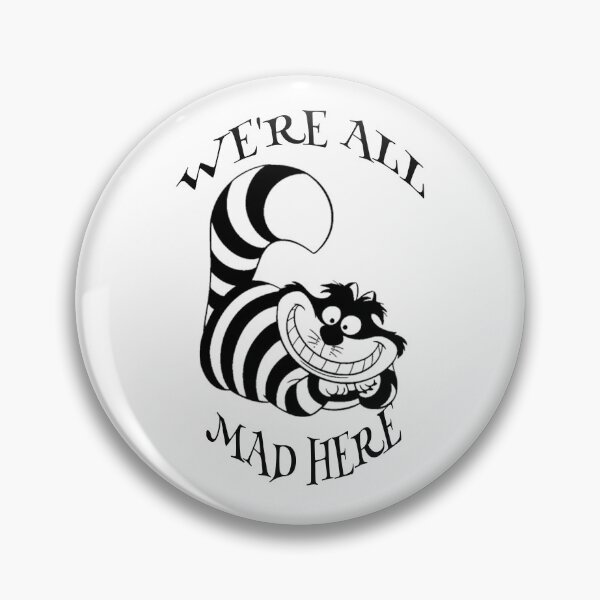 Item preview, Alice Cat All Mad Hatter Gone Bonkers Unbirthday Tea Party Fans Vintage Literary Gifts designed and sold by TopTeeShop.