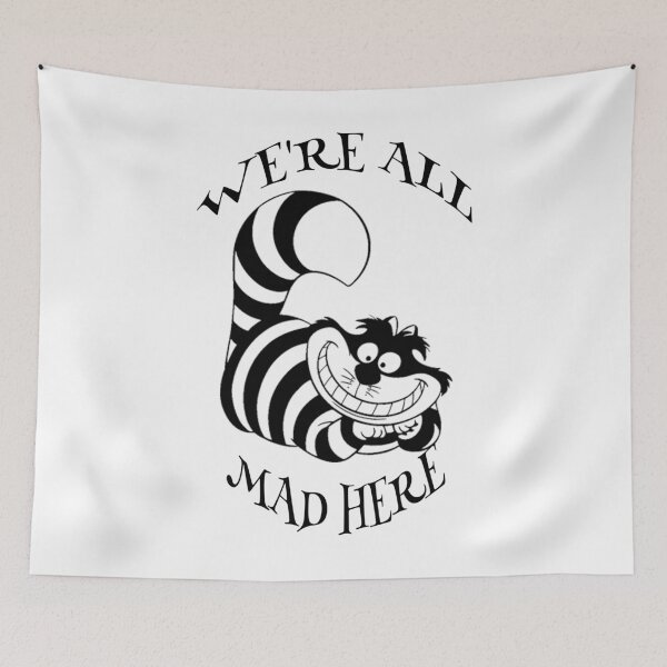 Item preview, Alice Cat All Mad Hatter Gone Bonkers Unbirthday Tea Party Fans Vintage Literary Gifts designed and sold by TopTeeShop.