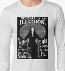 Morticia Addams-"Normal Is An Illusion..." Long Sleeve T-Shirt