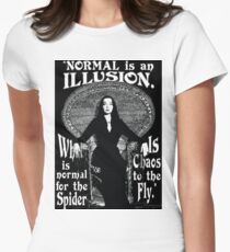 Morticia Addams - "Normal ist eine Illusion ..." Tailliertes T-Shirt für Frauen