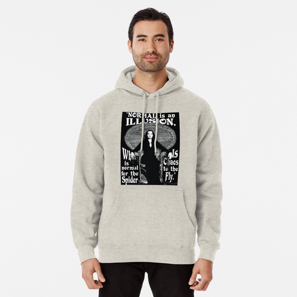 Morticia Addams-"Normal Is An Illusion..." Pullover Hoodie
