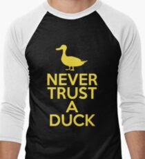 Never Trust A Duck Men's Baseball ¾ T-Shirt
