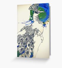The pride of the peacock Greeting Card