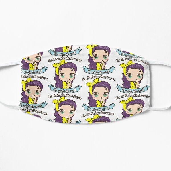 Cute Endometriosis Warrior Light Skintone For Endometriosis Awareness Mask