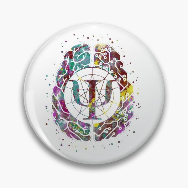 Item preview, Psychology symbol and brain designed and sold by Rosaliartbook.
