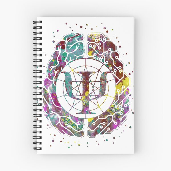 Item preview, Psychology symbol and brain designed and sold by Rosaliartbook.