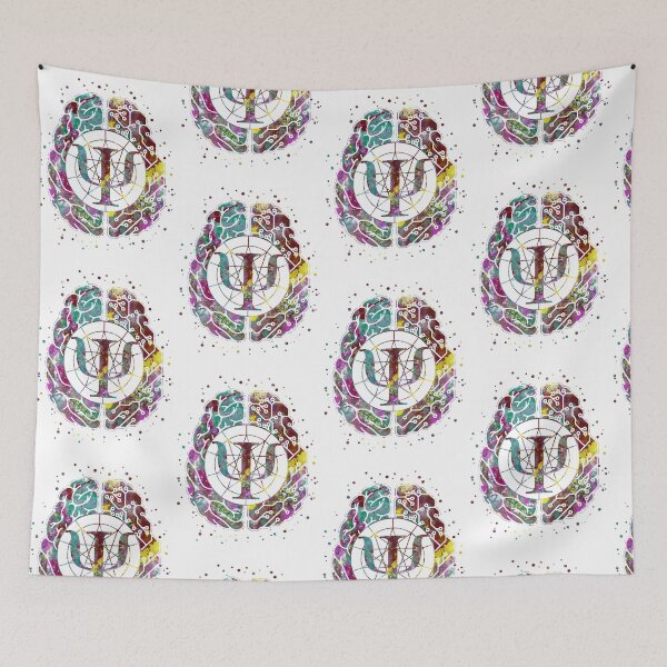 Item preview, Psychology symbol and brain designed and sold by Rosaliartbook.