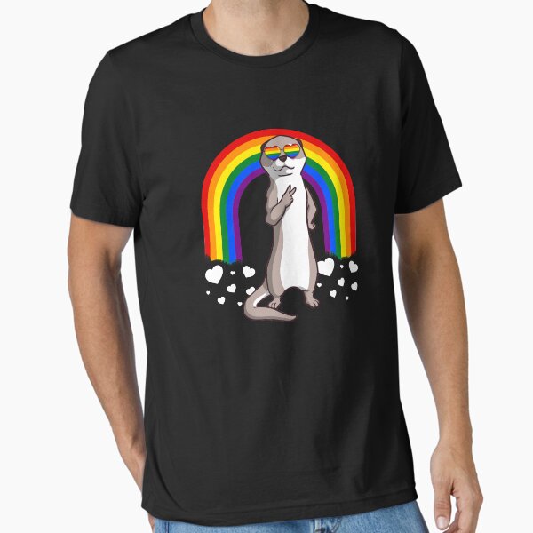 Camiseta esencial for Sale con la obra «Orgullo Gay Nutria LGBT