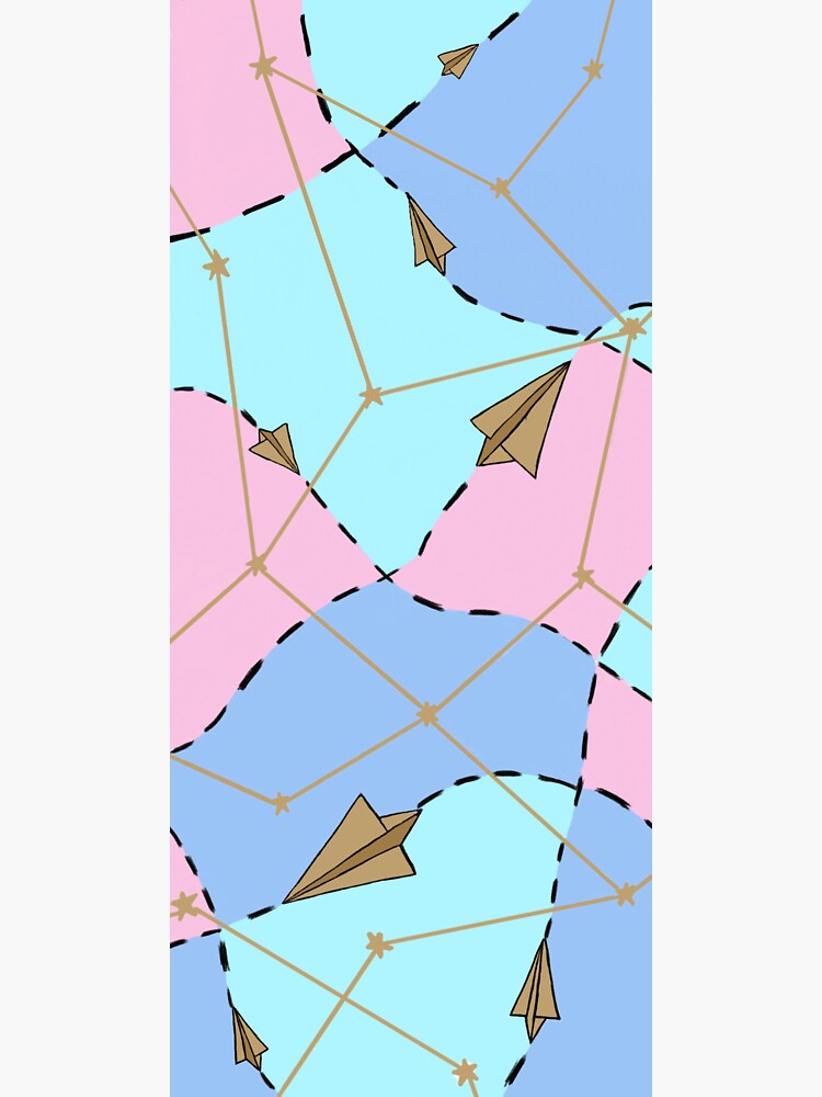 "Paper Planes Pastel" Sticker by srhysy Redbubble