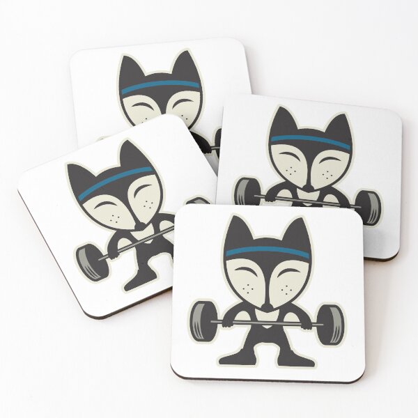Item preview, Fox in gym designed and sold by studio838.