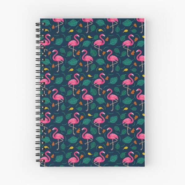 Item preview, Cute Flamingo Pattern-Dark Background designed and sold by DesignTreasure.